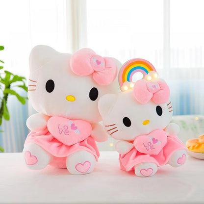 Hello Kitty plus Doll  Toys Heart Hugging Kt Pink Kitty Cat Pacify Cartoon Figure Gift for Girl Animal Plush Toys