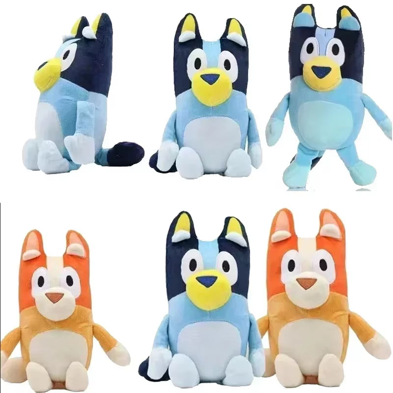 17/28Cm Bluey & Bingo Family Plush Toys - Cartoon Dog Stuffed Animals, Soft Plush Dolls, Perfect for Birthday & Christmas Gifts