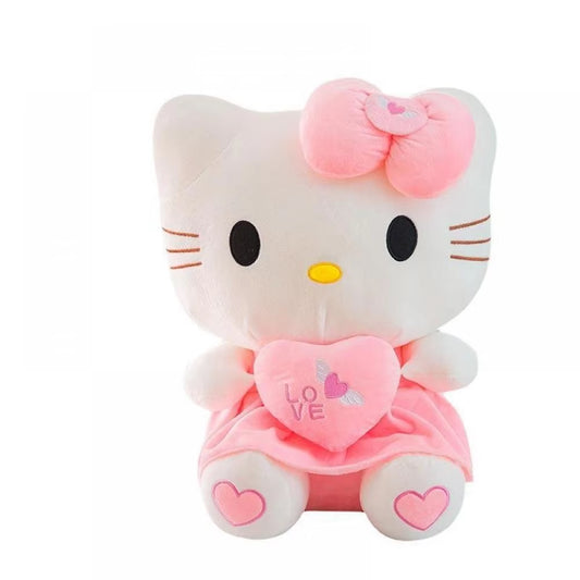 Hello Kitty plus Doll  Toys Heart Hugging Kt Pink Kitty Cat Pacify Cartoon Figure Gift for Girl Animal Plush Toys