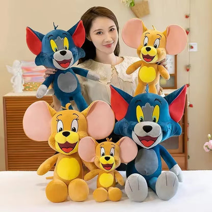 35/65Cm Tom and Jerry Plush Toys Cartoon Movie Cat Tuffy Nibbles Mouse Plushies Stuffed Animals Action Figure Studio Doll Toys